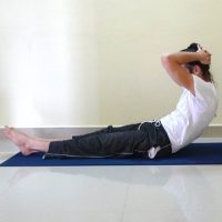 SHIRSHA BADDHA PADA MERUDANDASANA