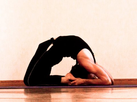 posizione yoga kapotasana